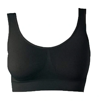 Imagen de Sujetador Básico para Mujeres Sin Costuras Aros El Confort Bra (wellbra_sngl)(S, Negro)