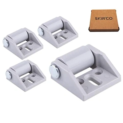 Imagen de SKIR&#039;CO Paquete de 4 ruedas pequeñas 15 mm para muebles, goma, no giratorias, fijas, dirección unidireccional (4)
