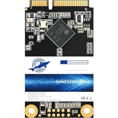 Imagen de THREE COLOUR DOGFISH Msata SSD 16GB Shark Unidad de Estado s髄ido Interna Disco Duro Alto Rendimiento para computadora port醫il Escritorio SATA III 6Gb / s (16gb, Msata)