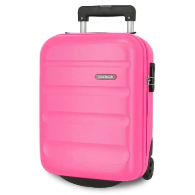 Imagen de Roll Road Flex Maleta de Cabina Rosa 30x44x20 cms Rígido 2,2 kgs Cierre combinación Lateral ABS 33L Equipaje Mano