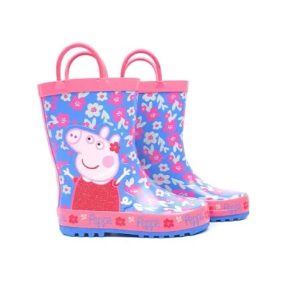 Imagen de Vanilla Underground Peppa Pig Wellies Manijas fáciles para niña de las flores Botas lluvia 20 EU