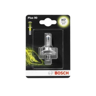 Imagen de Lámpara incandescente halógena BOSCH H7 Plus 90% 12V, 55W