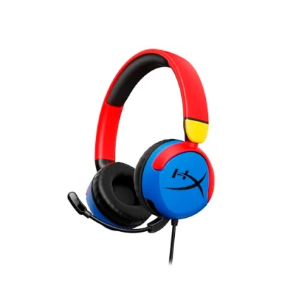 Imagen de HyperX Cloud Mini Auriculares Gaming con Cable para niños, límite Volumen 85dB, PC/Switch/PS/Chromebook/Xbox/Móvil, Multicolor