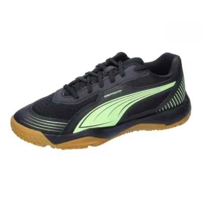 Imagen de Puma Solarflash III JR Unisex Zapatillas de balonmano para niños, Talla: 35.5, Black/fizzy apple Zapatos