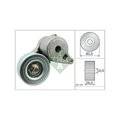 Imagen de INA 534 0509 10 Brazo tensor, correa trapecial poli V