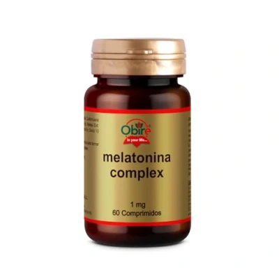 Imagen de Obire Melatonina Complex 1 mg 60 Comprimidos Ayuda para Dormir Bien Efecto Relajante Con Pasiflora, Amapola Californiana, Melisa, Tila y Valeriana