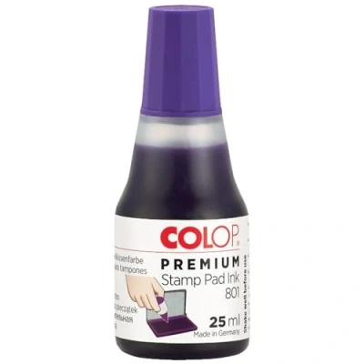 Imagen de COLOP Stempelfarbe &quot;801&quot;, für Stempelkissen, 25 ml, violett