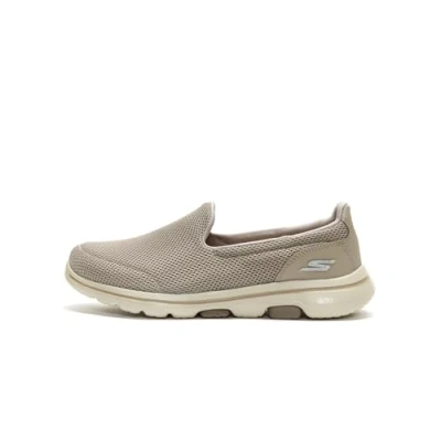 Imagen de Skechers Go Walk 5, Zapatillas sin Cordones Mujer, Taupe Textile/Trim 15901W, 40.5 EU