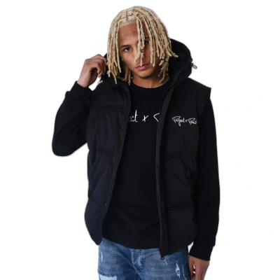 Imagen de Project X Paris MATELASSÉ SANS Manches Capuche Chaleco, Hombre, Talla: Small, Noir