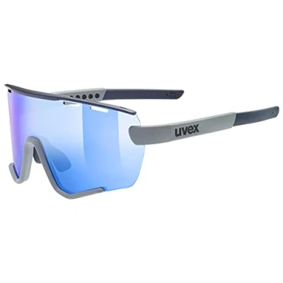 Imagen de uvex sportstyle 236 Set, gafas deportivas unisex, antivaho, incl. lentes intercambiables, rhino deep space matt/blue, one size