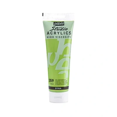 Imagen de Pébéo Acrílico Fine Studio Pintura acrílica Verde Amarillo Iridescente 250 ml