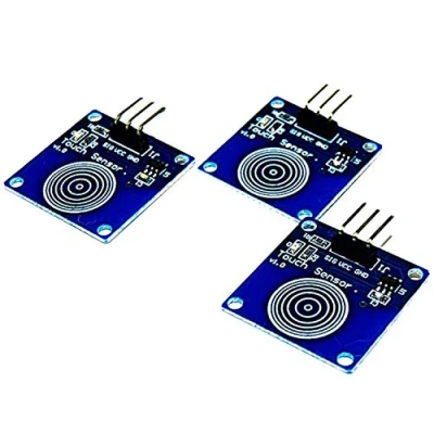 Imagen de AZDelivery 3 x TTP223B Módulo de Conmutador Capacitivo con Sensor Táctil Digital Compatible Arduino E Book Incluido!