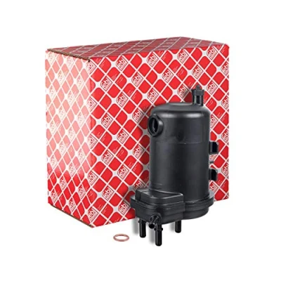Imagen de FEBI BILSTEIN 104808 Filtro Combustible de tubería, con tapón roscado descarga agua junta anular RENAULT: MEGANE 2, SCENIC 2