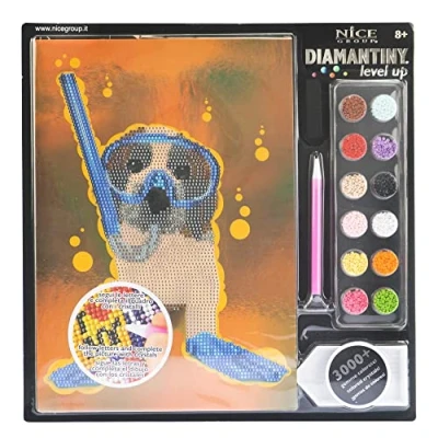 Imagen de DIAMANTINY Level Up Pets Nice Group Creative Art, Diamond Painting Kit, crea el mosaico de Gato Miau