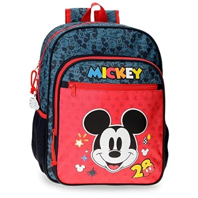 Imagen de Disney Mickey Get Moving Mochila Escolar Multicolor 30x38x12 cms Poliéster 13,68L