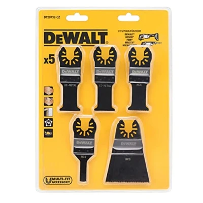 Imagen de Dewalt dt20732 qz juego de 5 hojas sierra para multi herramienta