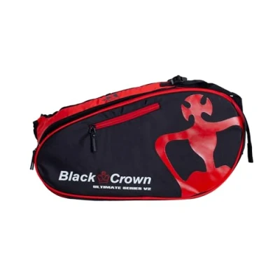 Imagen de Black Crown Paletero Ultimate Series V2 Exterior 100% Poliuretano, Interior Poliéster Color Negro y Rojo Diferentes Compartimentos Comodidad Calidad Amplia Capacidad