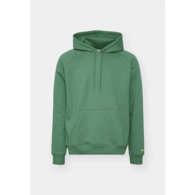 Imagen de Carhartt WIP Hooded Chase Jersey con capucha Duck green/goldcoloured, Hombre, Talla: XL, green/gold coloured