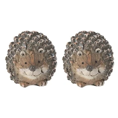 Imagen de Ideen mit Herz Figura decorativa de erizo 7,5 cm alto, 6 ancho, 5,5 profundidad 2 unidades