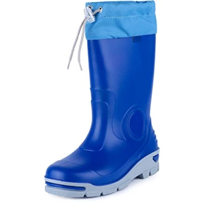 Imagen de Ladeheid Botas de Agua en PVC Unisex Impermeables para Niños Rainboots Goma Infantiles Niñas LARB014 (Aciano, 21/22 EU)