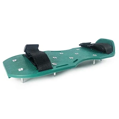 Imagen de QWORK® Zapatos con Puntas Cortas de 25mm Perfectas Para Pisos Epoxi, Superposiciones, Instalación Cubiertas, Color Verde (1 Par)