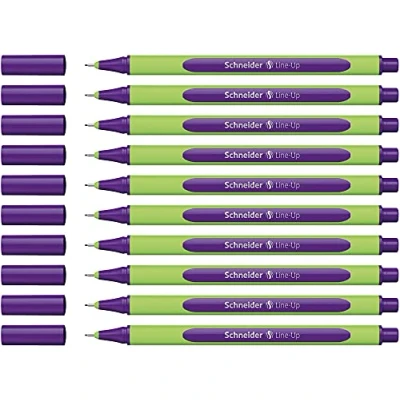 Imagen de Schneider Fineliner Line de Up, 0,4 mm, Daytona Violet, 10 unidades)