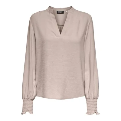 Imagen de ONLY Onlmette V NECK Smock Top, Mujer, Talla: Large, Gray morn