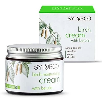 Imagen de SYLVECO Abedul Caléndula Crema de día para pieles mixtas con betulina. facial piel seca y impurezas. Cosmética natural cara cuello. Tamaño 50 ml.