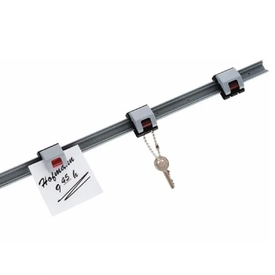 Imagen de Maul 62431 82 rollo Clip Barra de pared, Negro gris, longitud: 1.000 mm