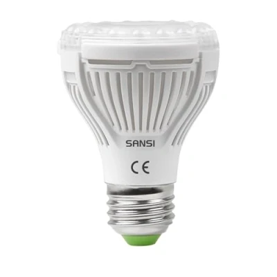 Imagen de SANSI Lampara de Plantas, Bombilla Crecimiento LED 10W E27, Luz Plantas Interior Espectro Completo, Tecnológico COC, Ángulo Haz 60, PPF 16 μmol/s, Cobertura Vegetal: 2x1 Sq Ft