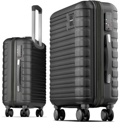 Imagen de Travely Maleta de Equipaje Mano 55x40x20cm Apta para Ryanair, Lufthansa, Eurowings y co. I Trolley 36L con Ruedas Blandas práctica Cerradura TSA,