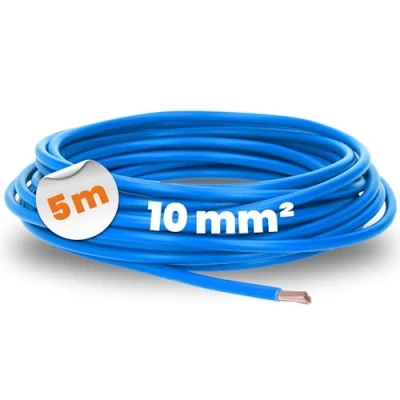 Imagen de 5 metros Lapp 4520025 H07V K 10 mm² azul I Cable de cableado flexible PVC individual trenzado mm2