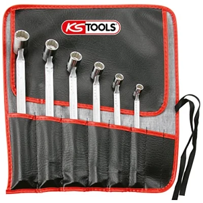 Imagen de KS TOOLS 517.0310 Llave articulada doble 19, 8 dodecagonal móvil (articulación)
