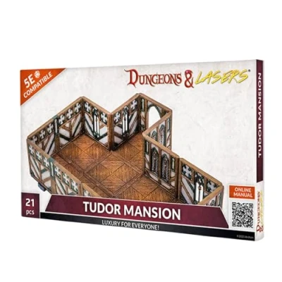 Imagen de Archon Studio Dungeons &amp; Lasers: Tudor Mansion Miniature Terrain Set Sin pintar compatible con DND y otros juegos de rol mesa