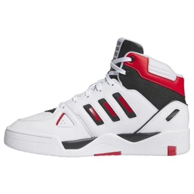 Imagen de adidas Midcity Mid Shoes, Zapatillas Medias Que no Son de fútbol Hombre, FTWR White/Collegiate Red/Core Black, 42.5 EU