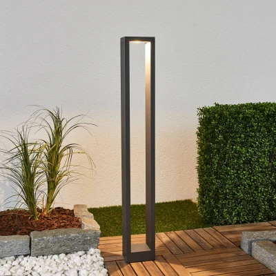 Imagen de LED Lámpara para exterior &#039;Jupp&#039; (Moderno) en Negro hecho de Aluminio Lucande iluminación senderos, baliza, farola