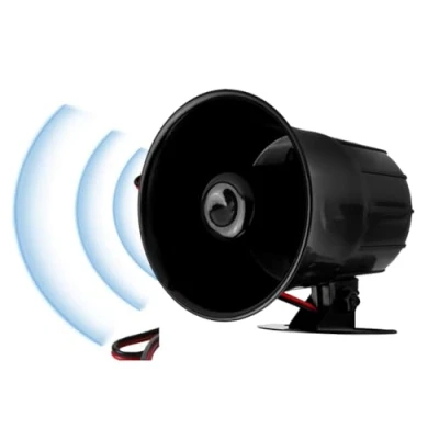 Imagen de Sirena de Alarma Cuerno, 110db Advertencia por Cable Altavoz para el Sistema Seguridad Hogar