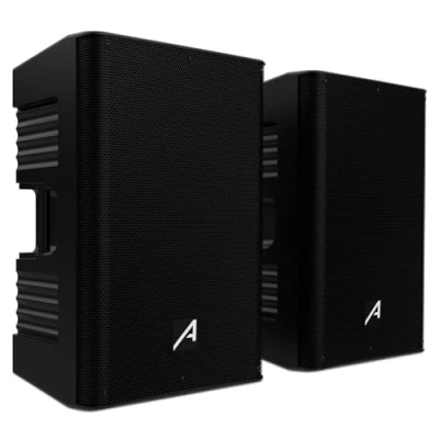 Imagen de Audibax Freeport 215 Set de 2 Altavoces Activo y Pasivo 15&quot; Potencia 400W Conexión USB/SD/FM Cable Alimentación Altavoz Mando Incluidos Amplificado con Bluetooth