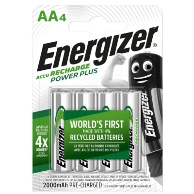 Imagen de ENERGIZER AA (HR6) Power Plus E300626700 Baterías 1.2V 2000mAh estándar 4
