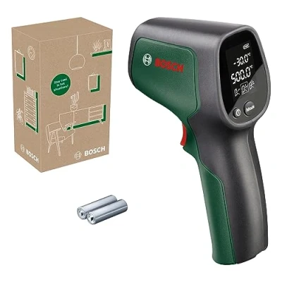 Imagen de Bosch Termómetro de Infrarrojos UniversalTemp (de 30 C a +500 C, medición fácil y precisa, 3 grupos materiales predefinidos, en caja cartón)
