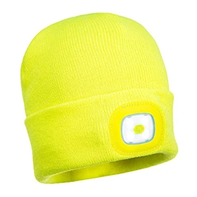 Imagen de Portwest Gorro Beanie Con Led Recargable Por Usb , Color: Amarillo, B029YER