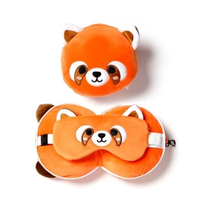 Imagen de Cojín de Viaje Relaxeazzz Peluché 2 en 1 Panda Roux