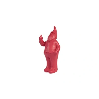 Imagen de FISURA Hucha Original Colorida. Grande con Forma. Graciosa para Regalo. (Gnomo, Rojo)