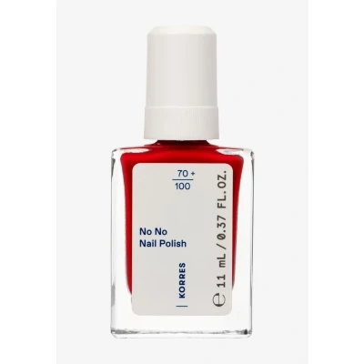 Imagen de KORRES No Nail Polish 51 True Red: esmalte de uñas vegano 10 Free con efecto gel, alto poder cubriente y brillo brillante, resistente a las grietas, 11 ml