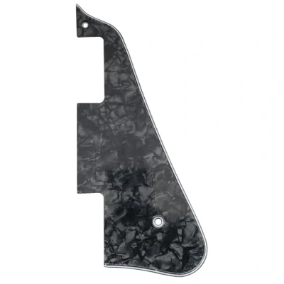 Imagen de Musiclily Pickguard Golpeador para Epiphone Les Paul Standard de Fabricación China Stile Moderno, 4 capas Black Pearl