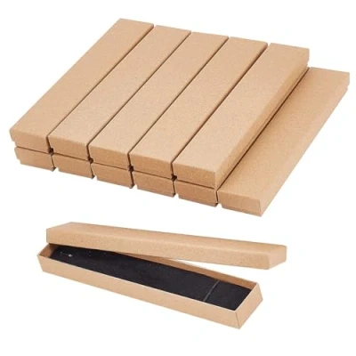 Imagen de NBEADS 12 Piezas Juego de Joyas Cartón, Caja Regalo Rectangular con Esponja Terciopelo para Embalaje Pulseras y Collares, 21 x 4 2 cm
