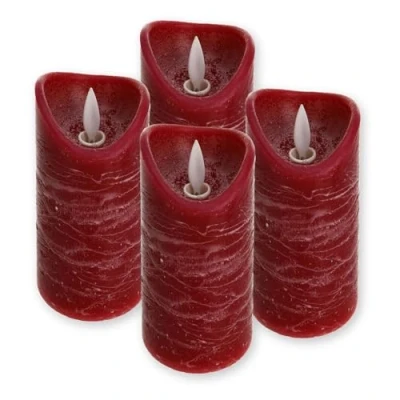 Imagen de ToCi Set de velas led con 4 Intermitente cera luz y temporizador