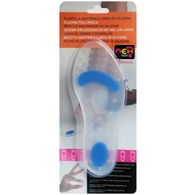 Imagen de Neh Feet TI25065/0 plantilla anatómica de silicona con Descarga Metatarsal y Calcáneo, Eu 35 36 Transparente Azul