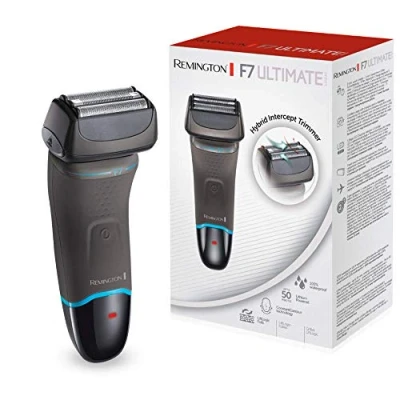 Imagen de Remington Afeitadora de Láminas Ultimate Series F7 Máquina Afeitar Inalámbrica, Lift Logic, Cabezal Recorte Híbrido, 50 min Autonomía, Batería Litio, Resistente al Agua XF8505