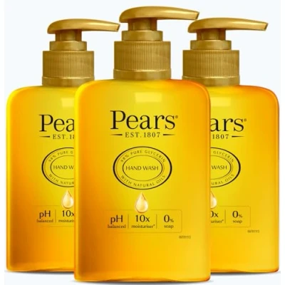 Imagen de Pears Pure &amp; Gentle Jabón de Manos con 10 veces más hidratación* 250ml (3 Pack)